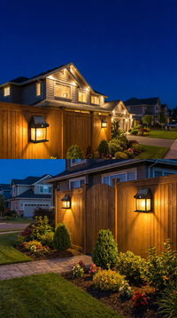Solar Wall Light — Weatherproof Lantern with Motion Sensor